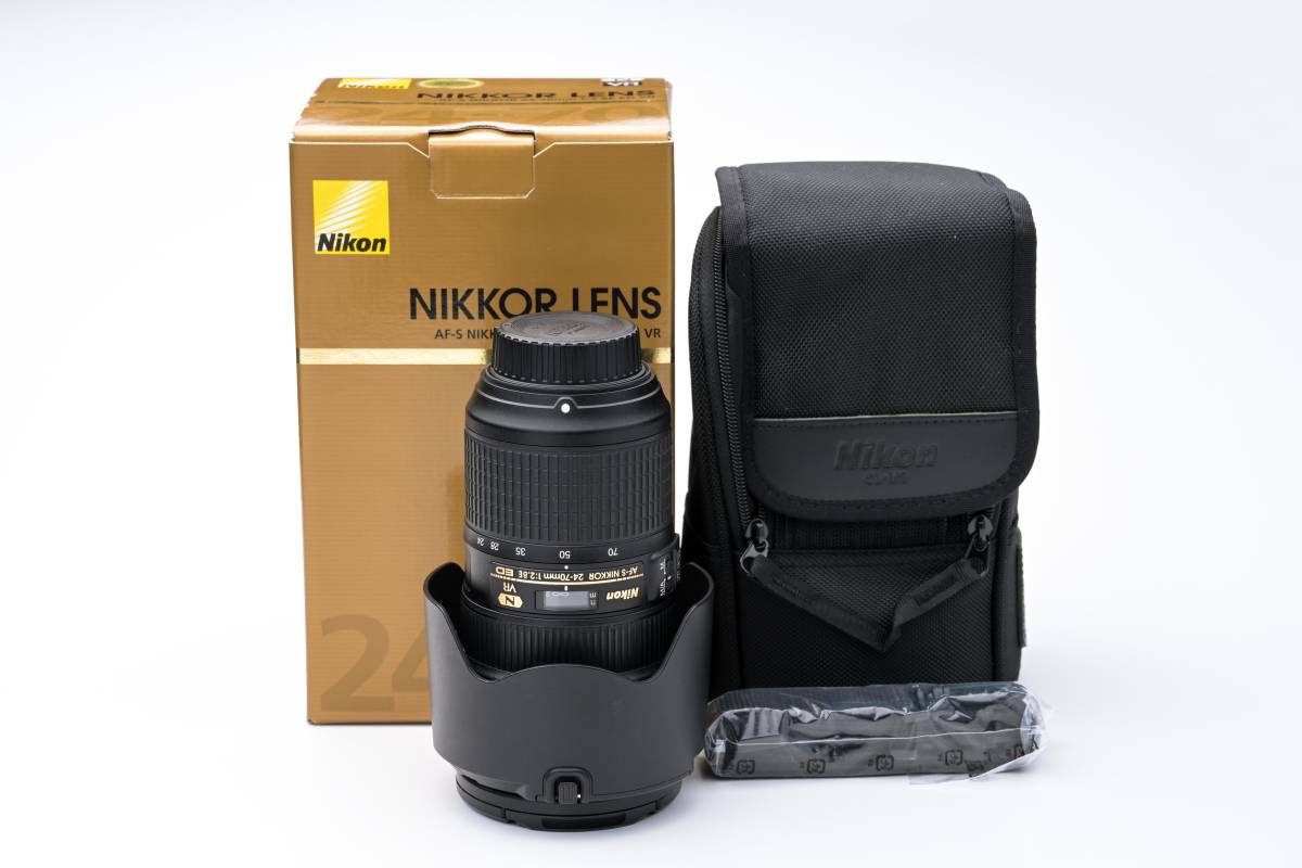【人気セール，新品】 ニコン ニッコール AF-S NIKKOR 24-70mm f/2.8E ED VR ワンオーナー品 Nikonにて動作確認 清掃済み 一円スタート(ニコン)｜売買されたオークション情報、yahooの商品情報をアーカイブ公開 - オークファ ニコン