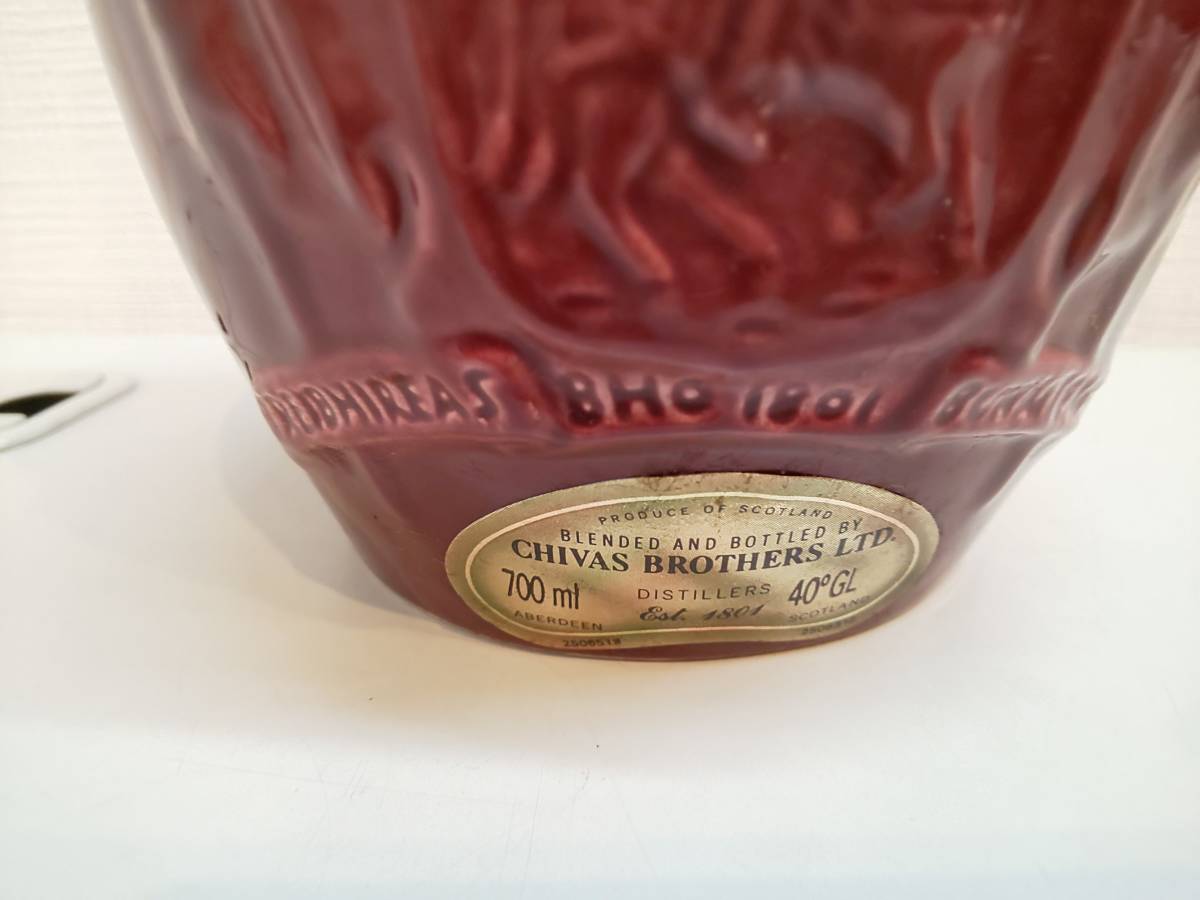 21年 ロイヤルサルート 700ml 陶器ボトル 赤 SALUTE ROYAL スコッチ