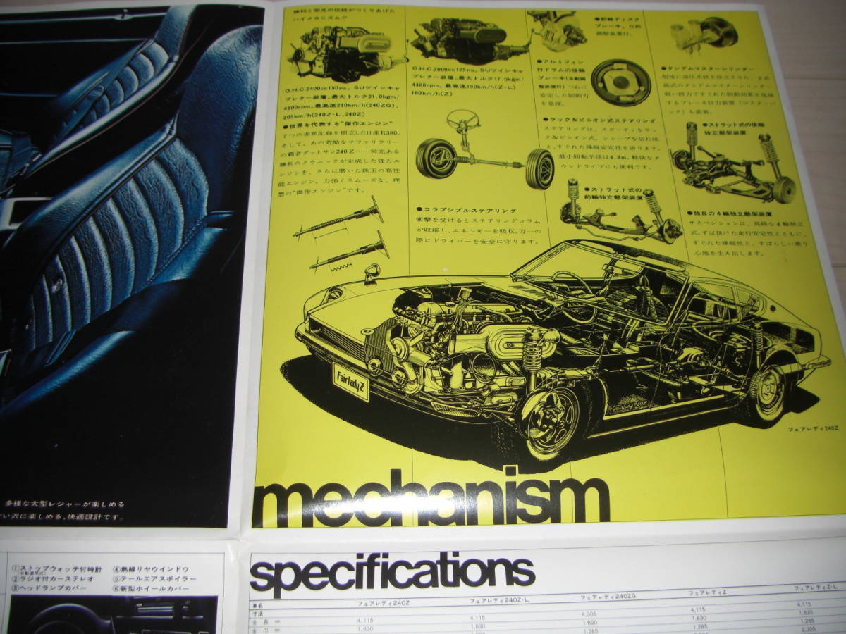☆絶版国産旧車カタログ☆S30系 ニッサン フェアレディZ(240ZG他1971 