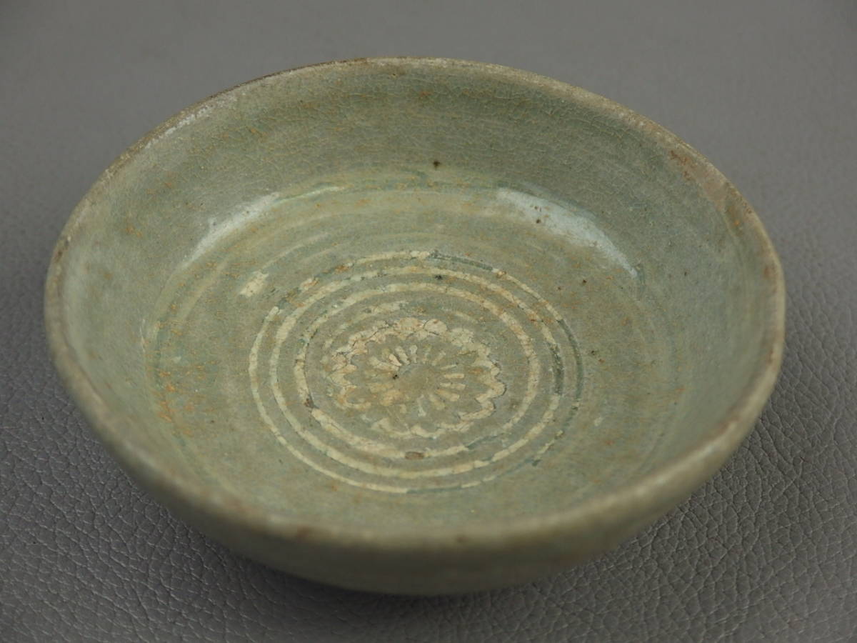 李朝 高麗青磁 径約10cm . 粉青沙器 古伊万里 古唐津 志野