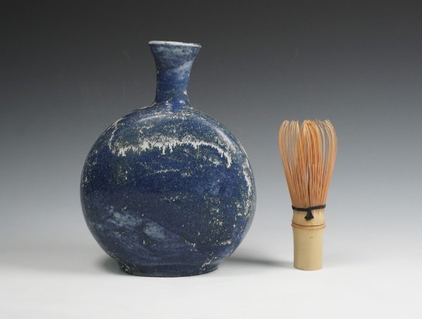 古美術 ⑰ 李朝 瑠璃釉 瓶 約13×17㎝
