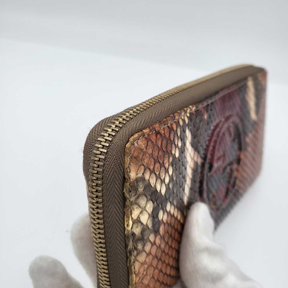 希少 美品 GUCCI グッチ 長財布 財布 ラウンドファスナー SOHO