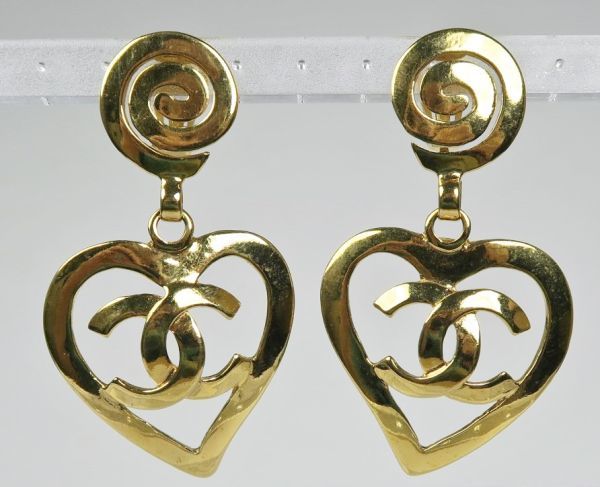 CHANEL シャネル イヤリング 片耳 ハート シャネル⁄ヴィンテージ