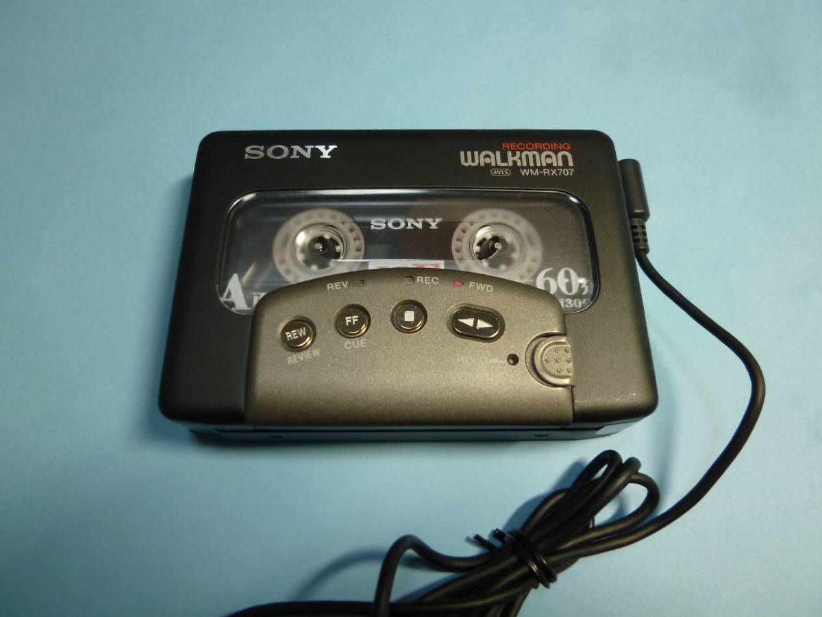 美品・動作　SONY ソニー　WALKMAN ポータブルカセットプレーヤー　WM-RX707 SONY ソニー WALKMAN FM&frasl;AMラジオ ☆美品・動作△☆ ウォークマンジャンク品