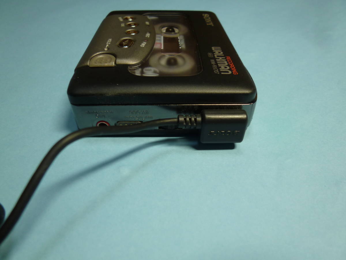 美品・動作　SONY ソニー　WALKMAN ポータブルカセットプレーヤー　WM-RX707 SONY ソニー WALKMAN FM&frasl;AMラジオ ☆美品・動作△☆ ウォークマンジャンク品