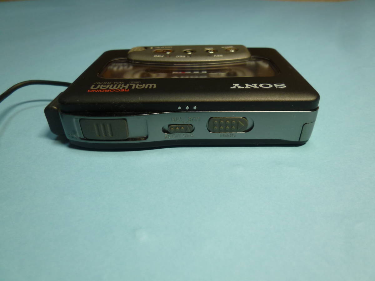 美品・動作　SONY ソニー　WALKMAN ポータブルカセットプレーヤー　WM-RX707 SONY ソニー WALKMAN FM&frasl;AMラジオ ☆美品・動作△☆ ウォークマンジャンク品
