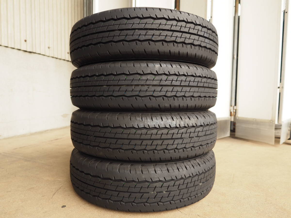 L215　送料無料　ダンロップ　195/80R15 107/105N LT　4本9分山　SP175N　2022年製