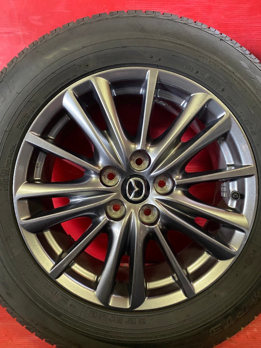 送料無料】中古 マツダ CX-5純正 225/65R17 17x7.0+45 114.3-5H CX-8等  