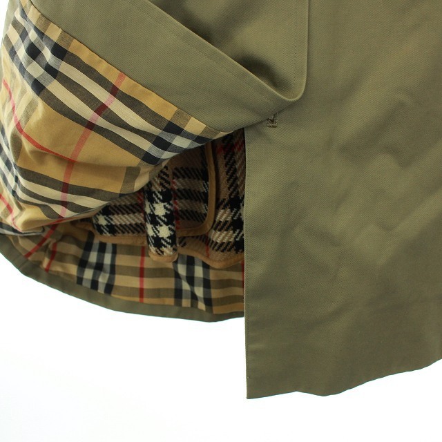 ステンカラーコート Burberrys バーバリーズ BURBERRY バルマカーンコート BURBERRYSステンカラーコート ウールライナー付ノバチェック ネイビーL ステンカラー BURBERRYS(バーバリーズ) &frasl; CAMDEN コート コットン (バーバリー) ステンカラーコート（サイズ（S&frasl;M&frasl;L）L