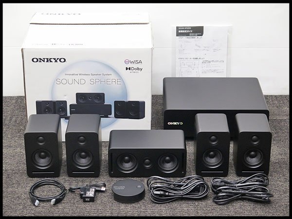 ○15) 2021年製!美品! ONKYO/オンキヨー 5.1ch SOUND SPHERE サウンド