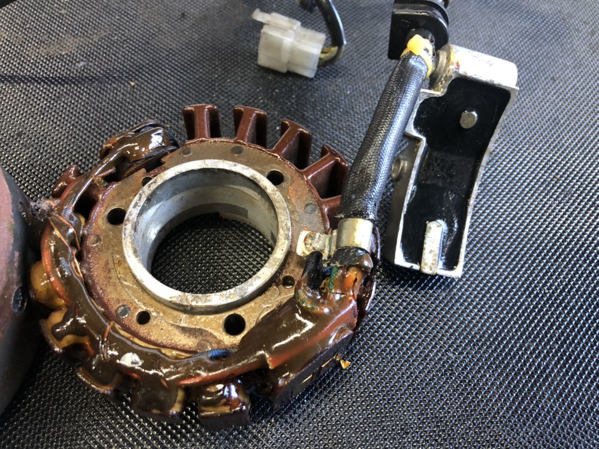 極上 確実実働 CB400N CB400T ジェネレーター ステーターコイル フライ