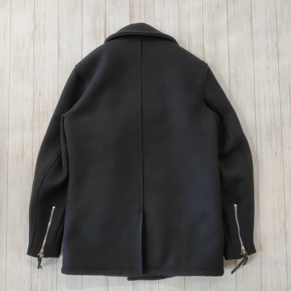 CRIMIE ショット クライミー LAMB schott × LEATHER レザー切替 ウール シングル (ショット) JACKET 中古・古着通販Schott SCHOTT×THE THE ウールライダース