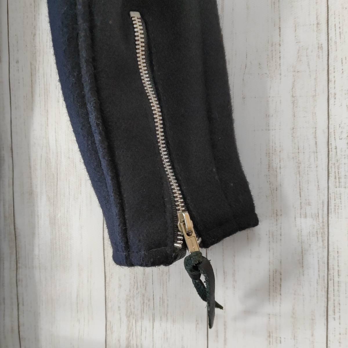CRIMIE ショット クライミー LAMB schott × LEATHER レザー切替 ウール シングル (ショット) JACKET 中古・古着通販Schott SCHOTT×THE THE ウールライダース