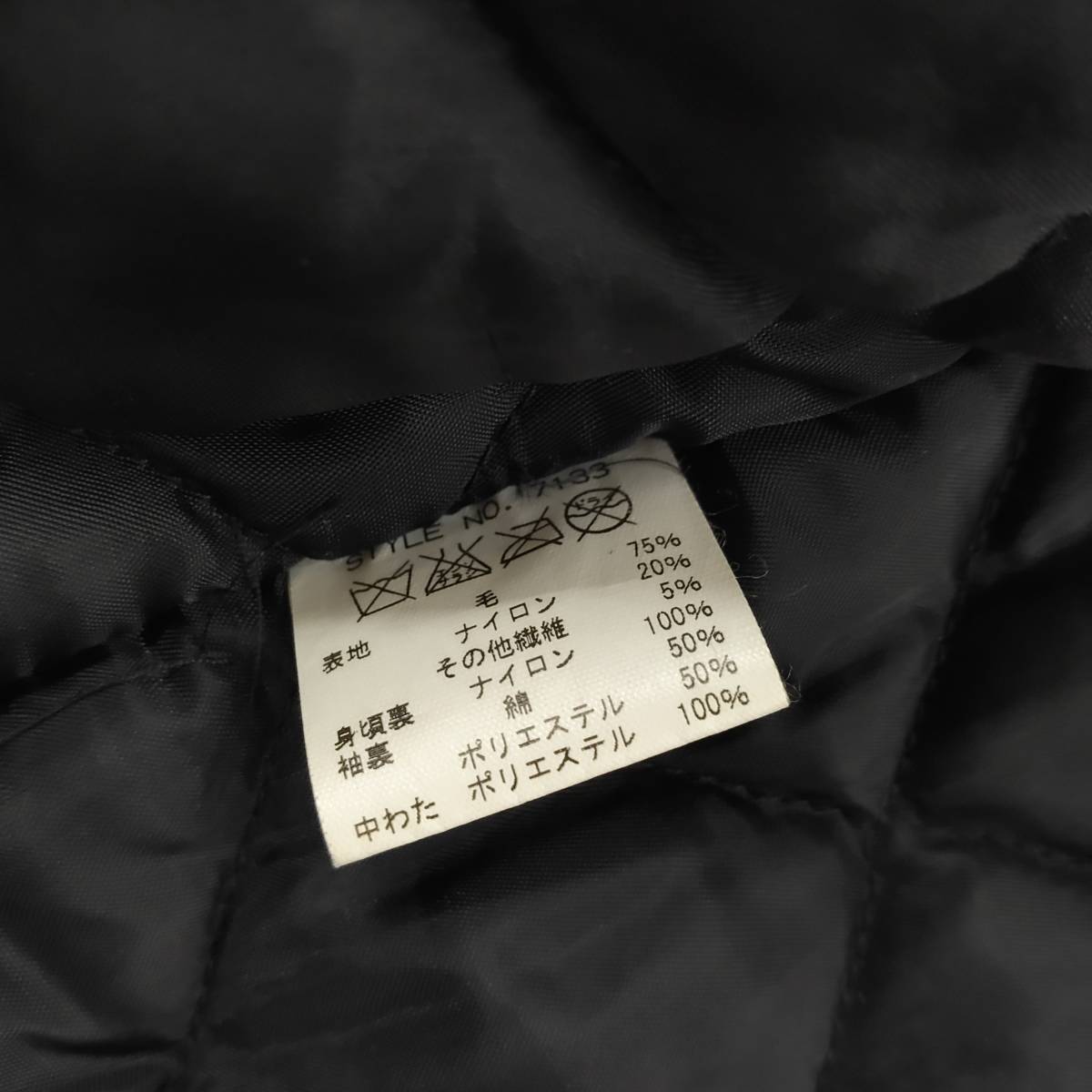 CRIMIE ショット クライミー LAMB schott × LEATHER レザー切替 ウール シングル (ショット) JACKET 中古・古着通販Schott SCHOTT×THE THE ウールライダース