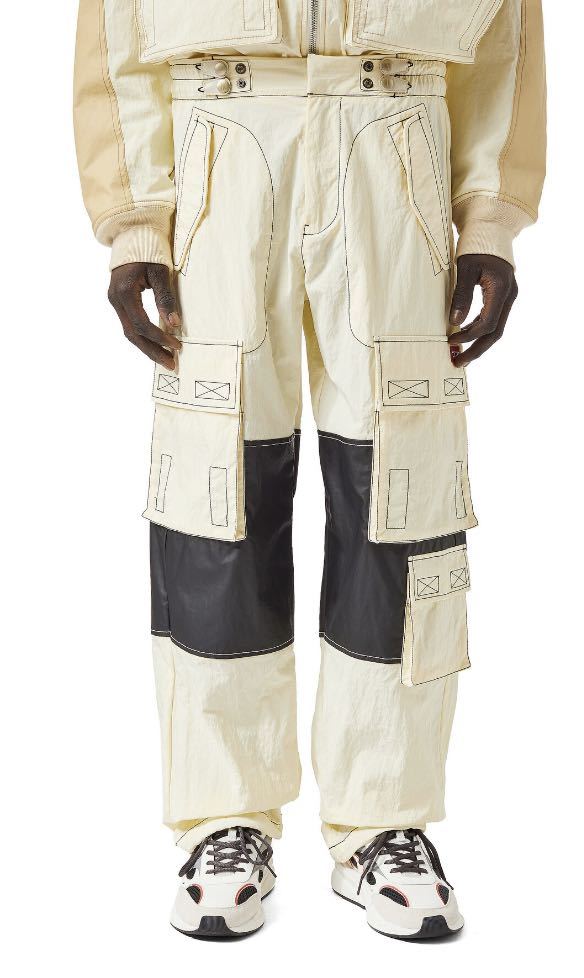 2022SS DIESEL P-GLARY カーゴパンツ　ディーゼル　 ワイドパンツ　ホワイト