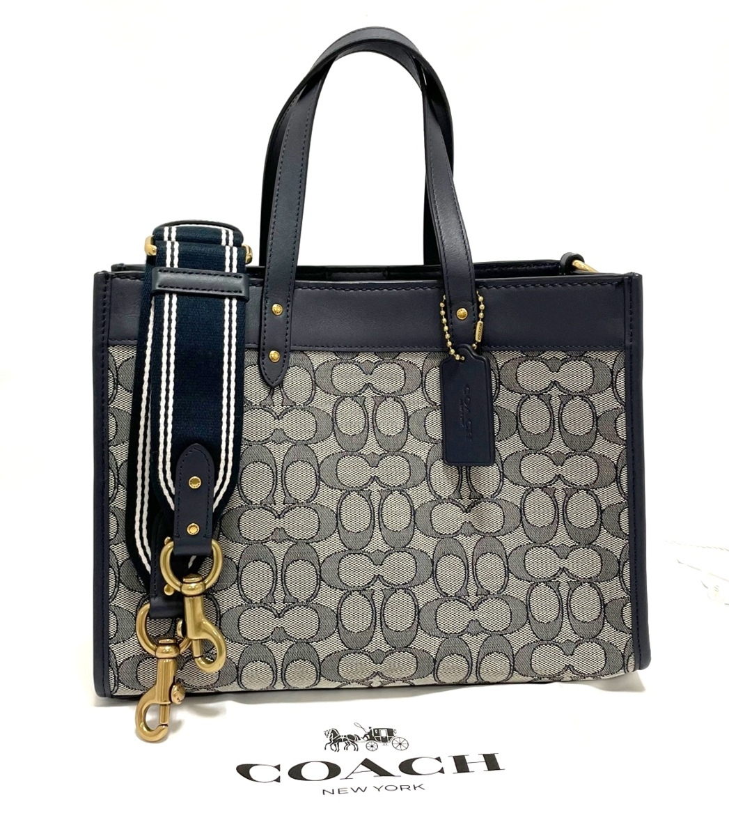 COACH] フィールド トート 30 シグネチャー ジャカード COACH コーチ 