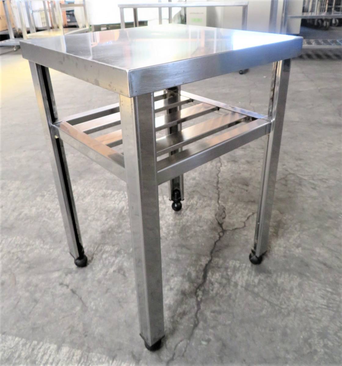 イ－800）来店・引き取り限定★ステンレス製 作業台 1台★W450×D430×H650☆厨房機器・業務用☆中古品