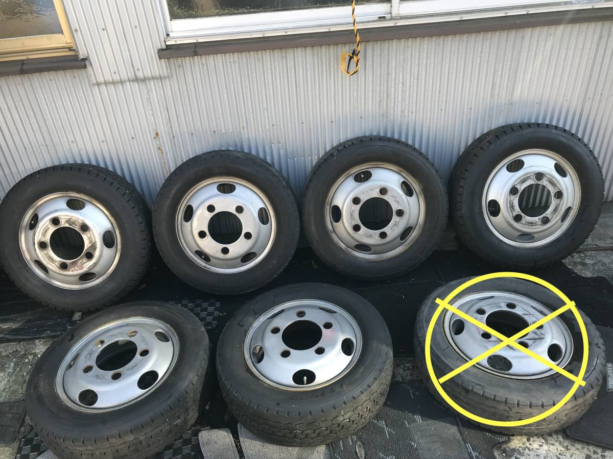  管0794-14 三菱 キャンター FE70B 16インチ タイヤホイール6本セット 205/65R16 109/107L LT 16&times;5.5K 2019年製&times;2本 2020年製&times;4本(タイヤ・ホイールセット)｜売買されたオークション情報、yahooの タイヤ・ホイールセット