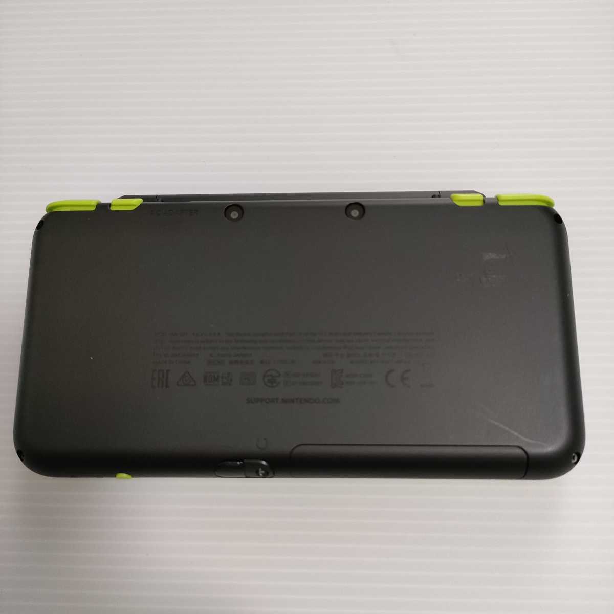 Newニンテンドー2DS LL ブラック×ライム ACアダプター付 LL ブラック