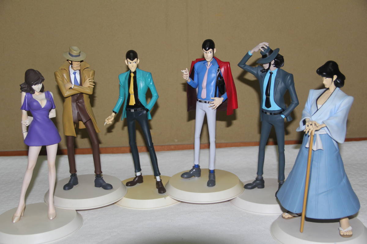 ☆ルパン三世 次元 五ェ門 銭形 不二子 フィギュア 6体のセット☆ ルパン