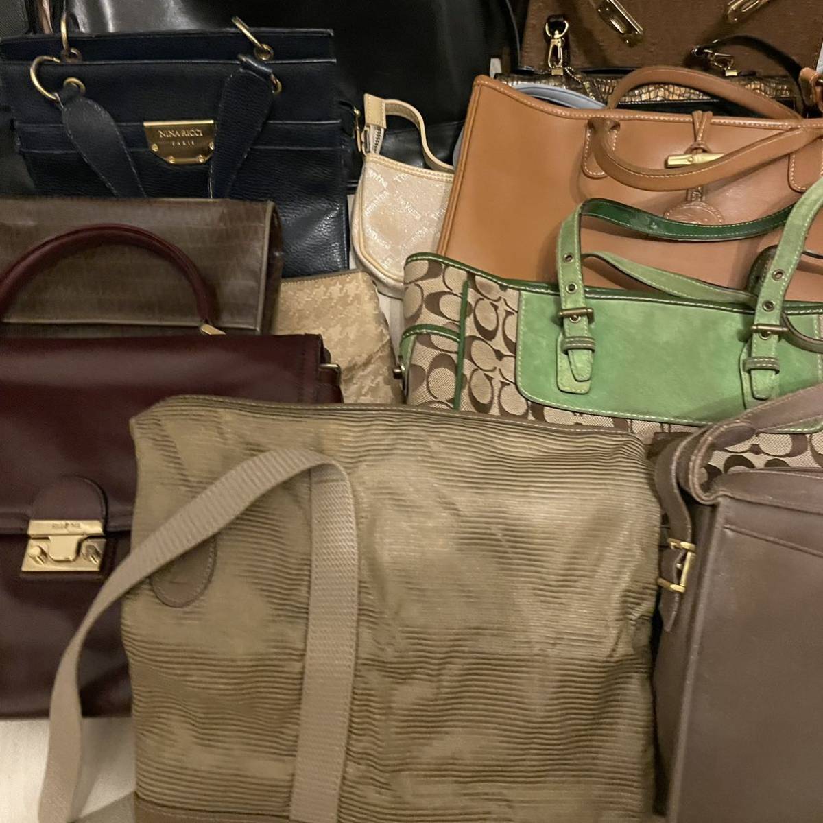 1円〜 ハンティングワールド ロンシャン コーチ エトロ ランセル イヴサンローラン ゴールドファイル バッグ bag バック まとめ ジャンク 1円 ロンシャン ハンティングワールド HUNTING COACH WORLD