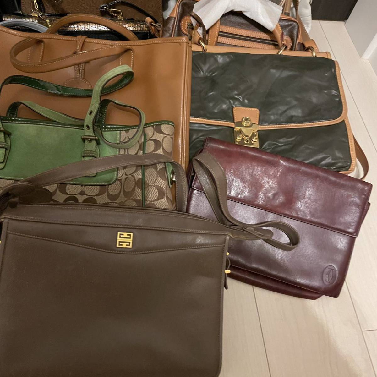 1円〜 ハンティングワールド ロンシャン コーチ エトロ ランセル イヴサンローラン ゴールドファイル バッグ bag バック まとめ ジャンク 1円 ロンシャン ハンティングワールド HUNTING COACH WORLD