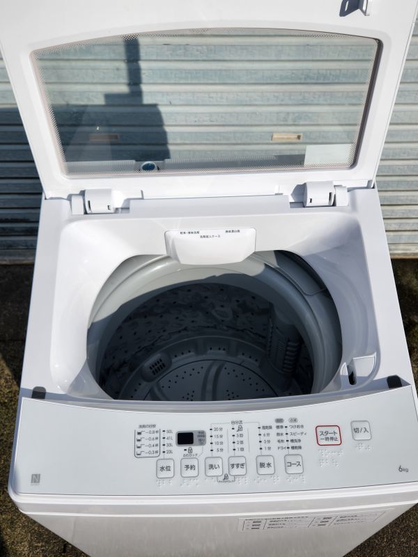 ニトリ 洗濯機 2021年製 送料無料 6kg 動作品 NTR60 美品 パン付き 