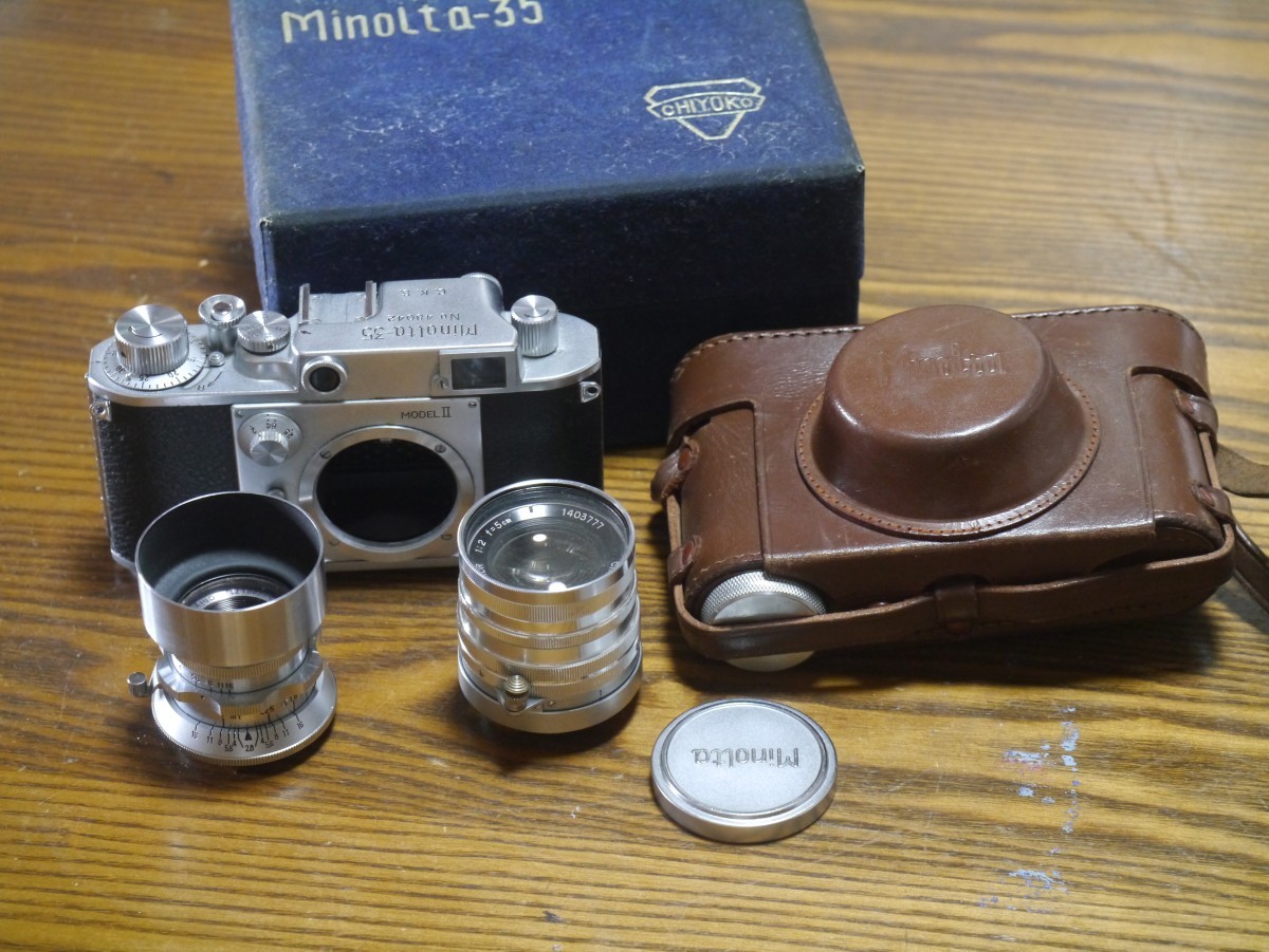 Minolta-35 MODEL Ⅱ CHIYOKO SUPER ROKKOR 5cm F2 45mm F2.8 ミノルタ