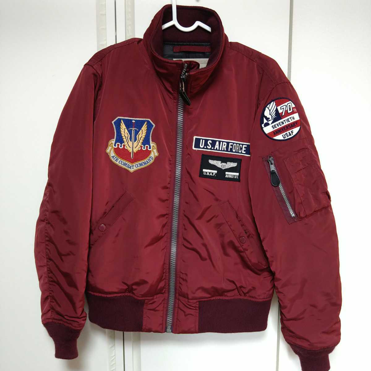 AVIREX/限定品/美品メンズM/6172140/U.S.A.F.70th/MA-1フライト 