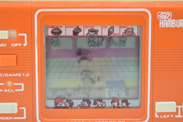 動確 当時物 バンダイ ゲームウォッチ ハンバーガーショップ