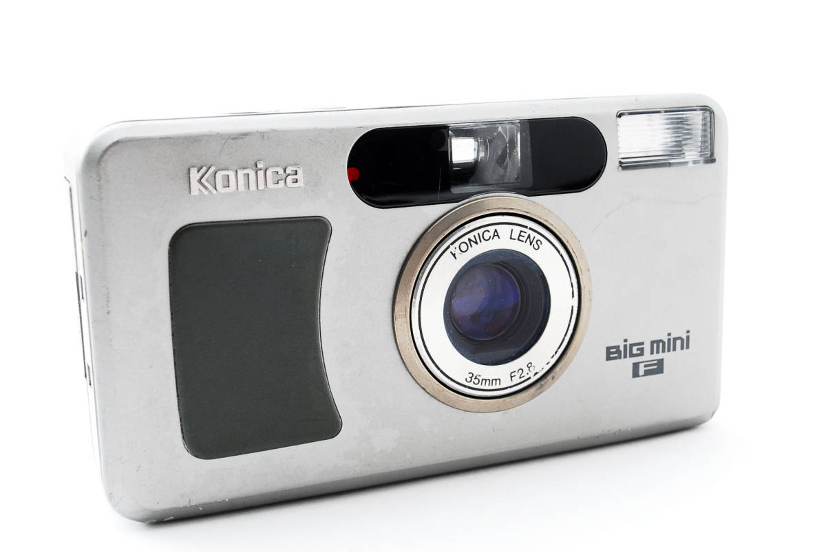 コニカ Konica BIG mini F コンパクトカメラ お試しフィルム付き 希少なF型 電池付き】 KONICA コニカ ビッグ ミニ BIG mini F