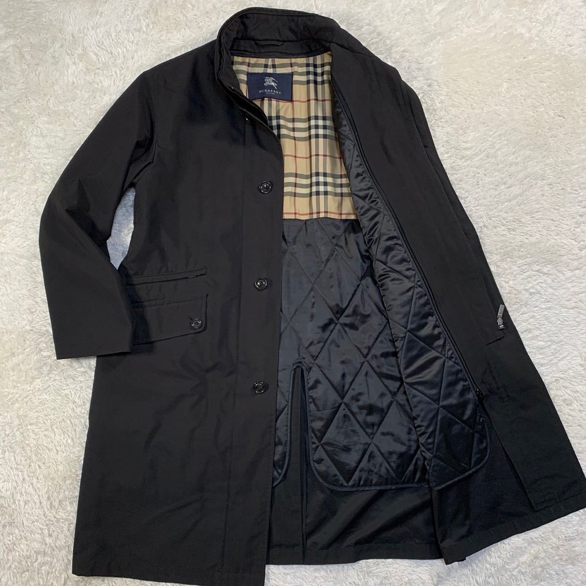 極美品☆BURBERRY☆ステンカラーコート☆ノバチェック 中綿ライナー