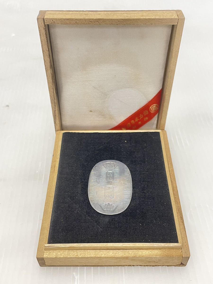 ☆【現状品】徳力本店 純銀小判一匁 箱付き 純銀 10g 小判 ☆(銀製