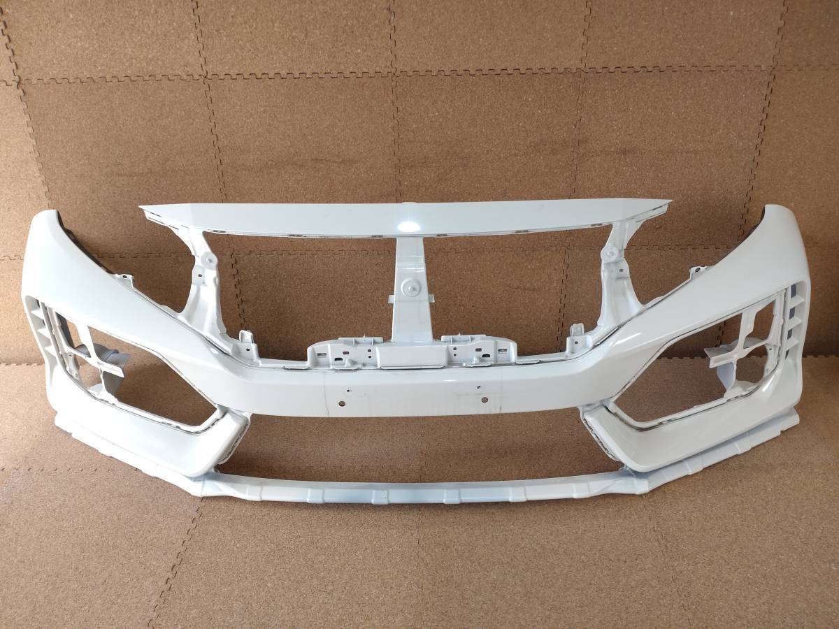 ホンダ シビック タイプR FK8 フロントバンパー 71100-TGH-ZZ00 白 ※個人宅不可※【R4-3503G-WC】