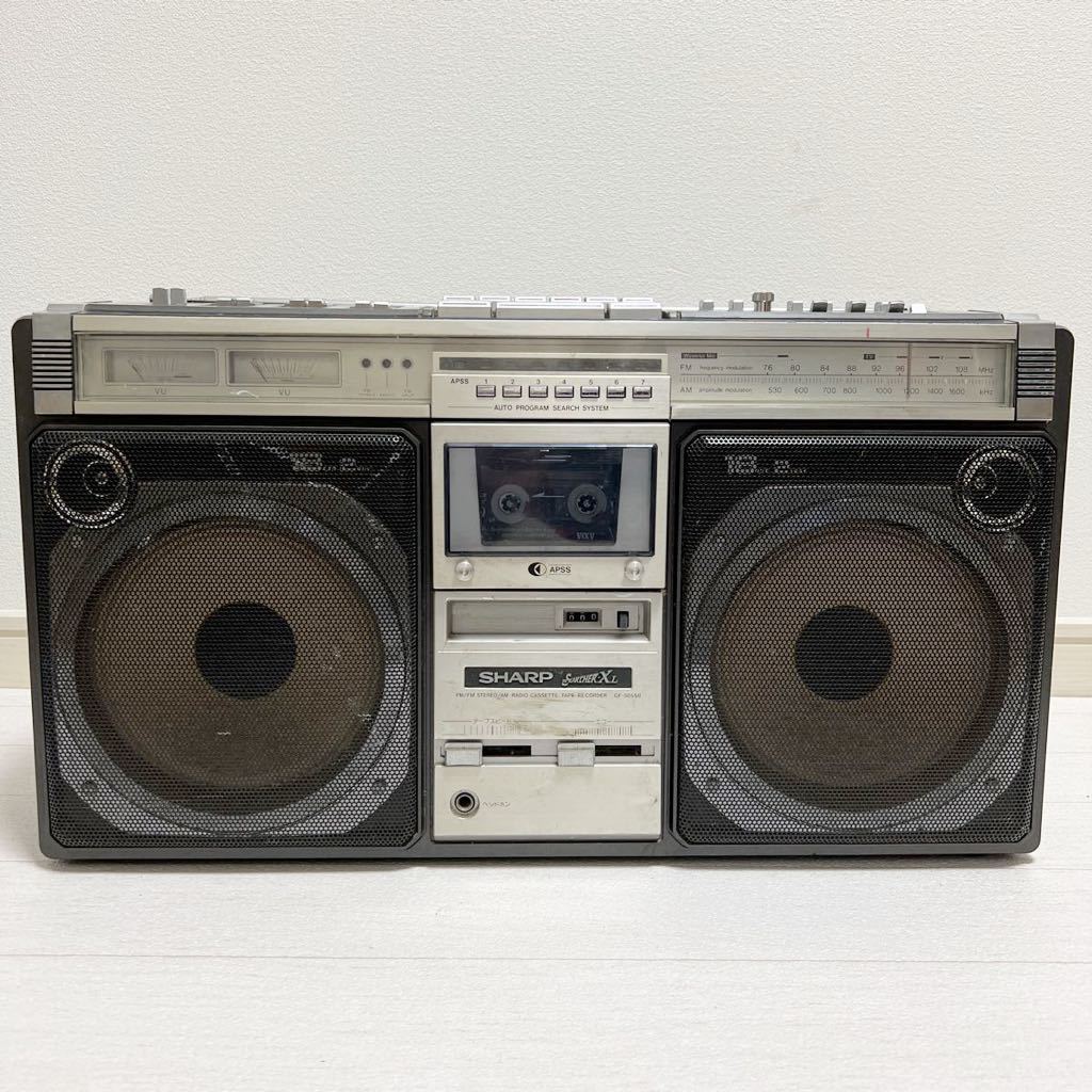 ラジオ付ステレオテープレコーダー GF-505SB SHARP シャープ ト長SHARP