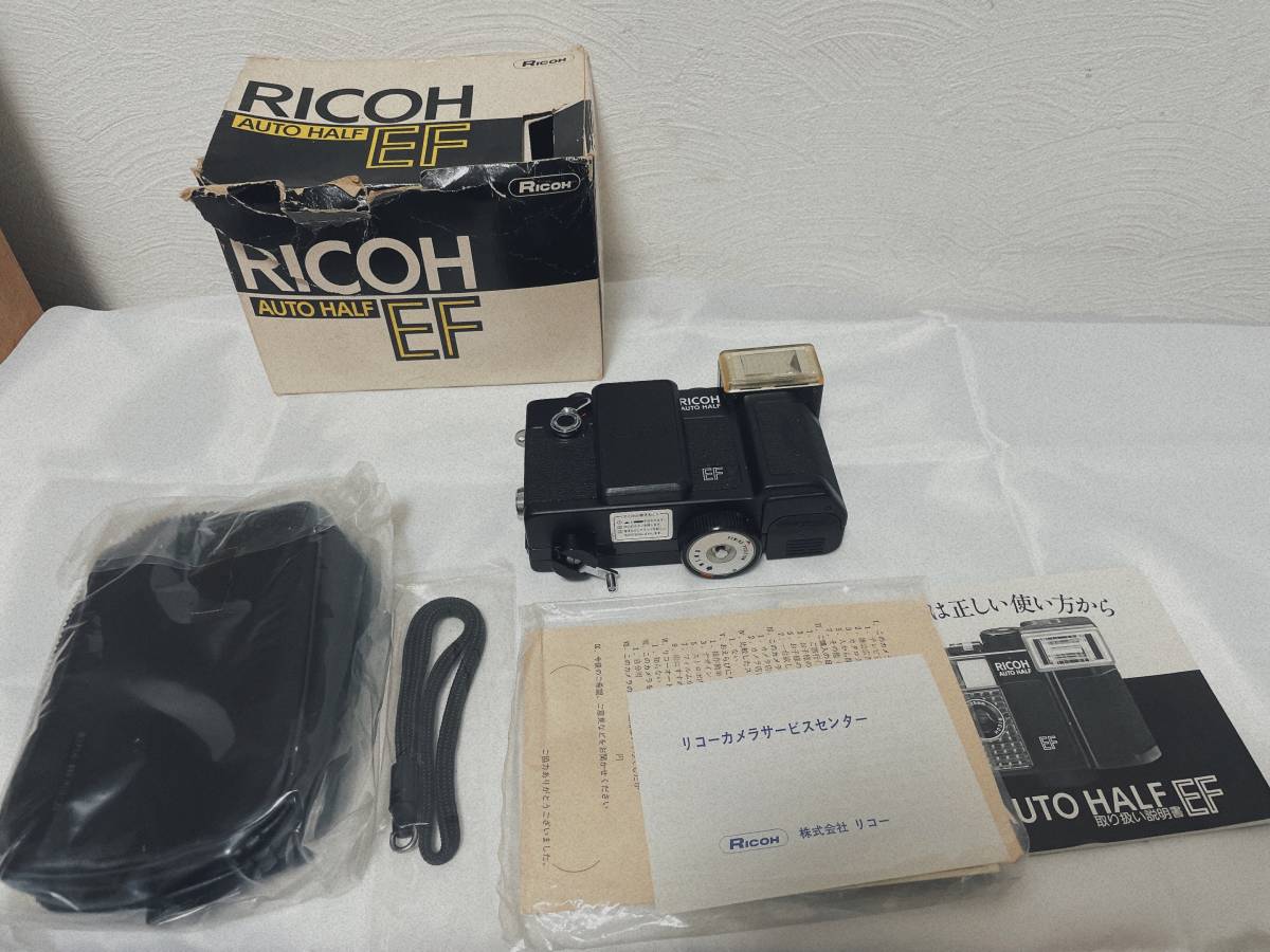 美品 箱付き RICOH AUTO HALF EF リコー レンジファインダーカメラ フィルムカメラ f=25mm 1:2.8 alp