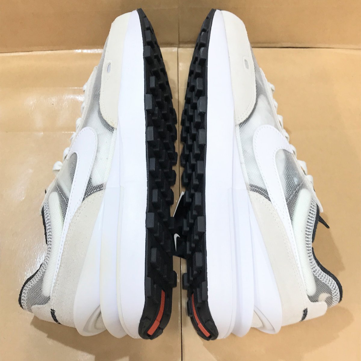 27cm US9 NIKE WAFFLE ONE da7995-100 ナイキ ワッフル ワン サミット ホワイト/ホワイト-ブラック-オレンジ メンズ スニーカー H84493