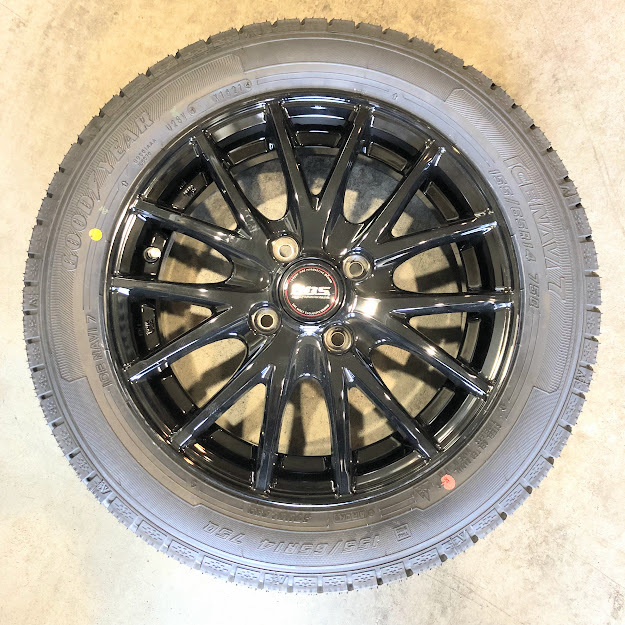 (WA034)送料無料「4本」155/65R14 75Q GOODYEAR ICE NAVI7 2021年製造 スタッドレス　エヌボックス　スペーシア　タント