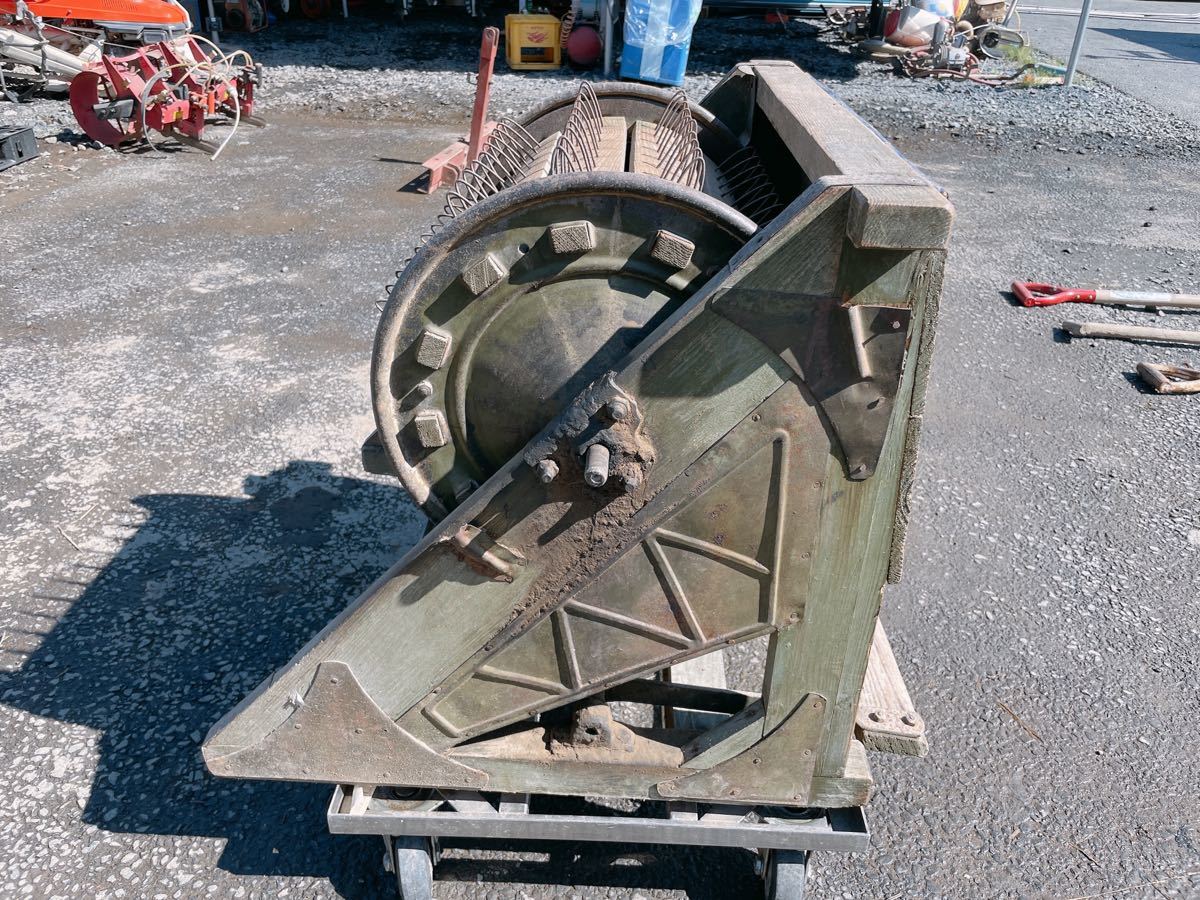 動作良好 富國式 足踏み 脱穀機 レトロ 道具 古民具 古道具 農具 