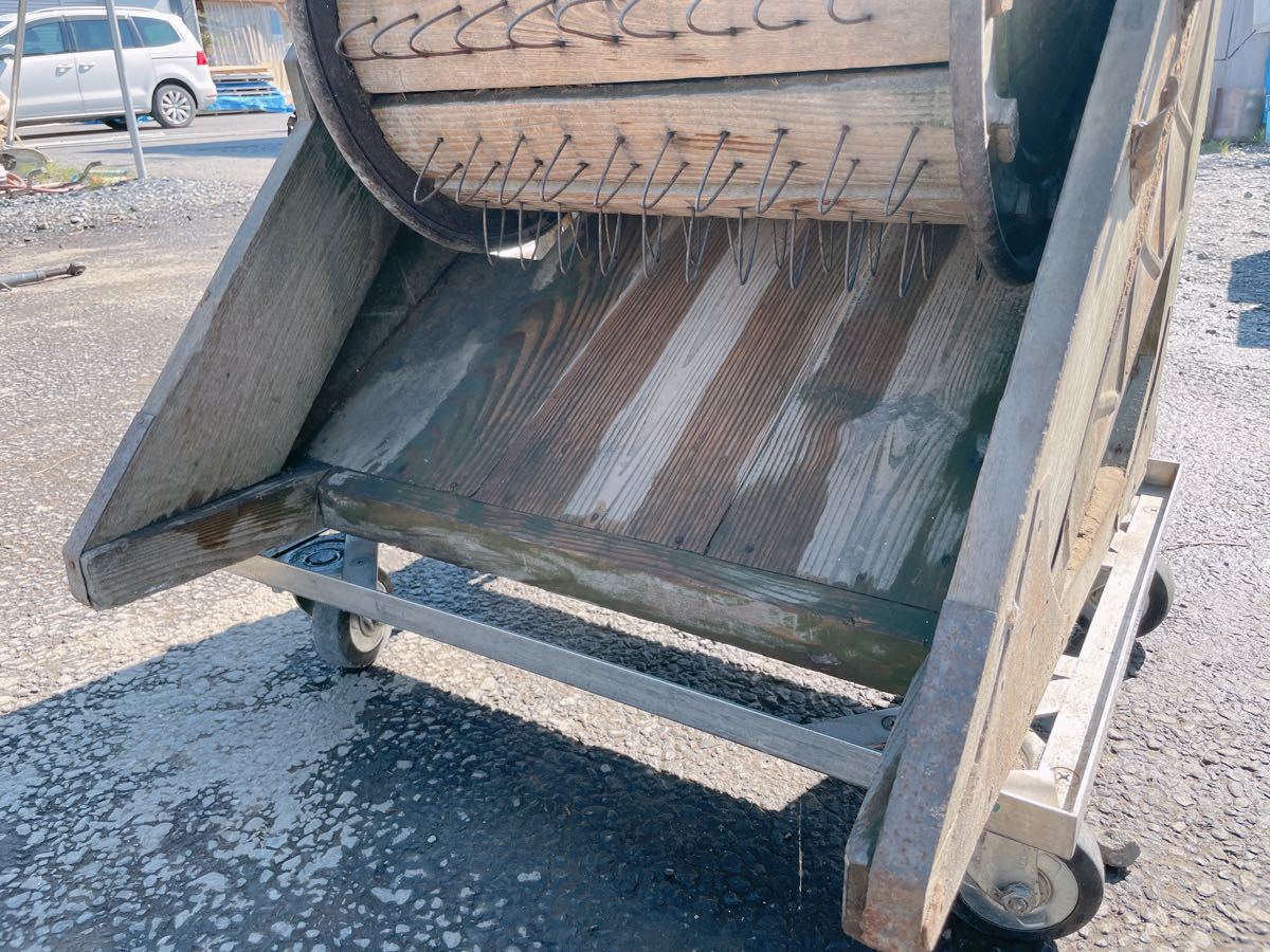 動作良好 富國式 足踏み 脱穀機 レトロ 道具 古民具 古道具 農具 