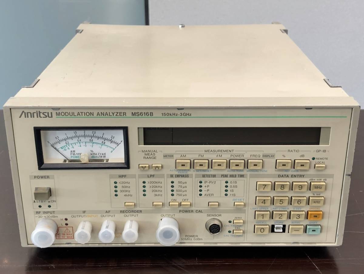 正規品，HOT Anritsu MS616B アンリツ モジュレーションアナライザ 150kHz-3GHz ジャンク品(その他)｜売買されたオークション情報、yahooの商品情報をアーカイブ公開 - オークファン その他