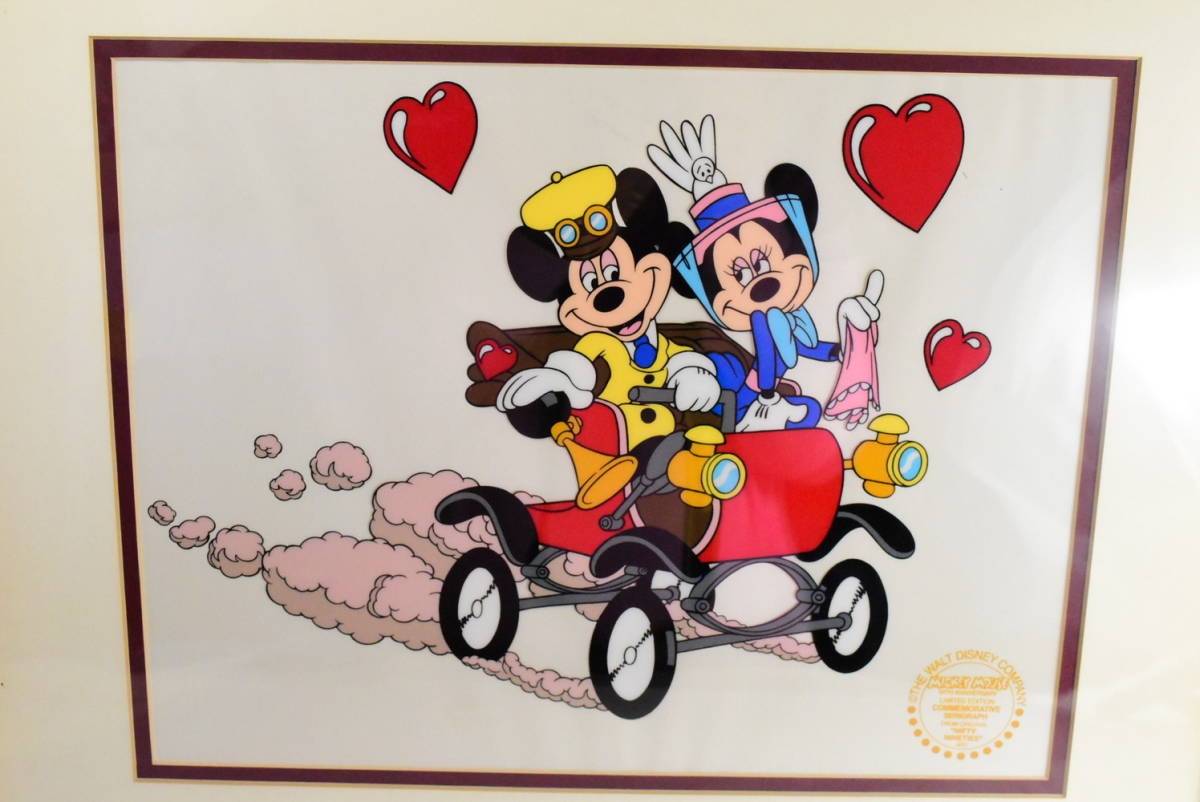DISNEY ディズニー セル画 セリグラフミッキー&ミニー サンデードライブ DISNEY ディズニー セル画 セリグラフ ミッキーマウス ミニーマウス