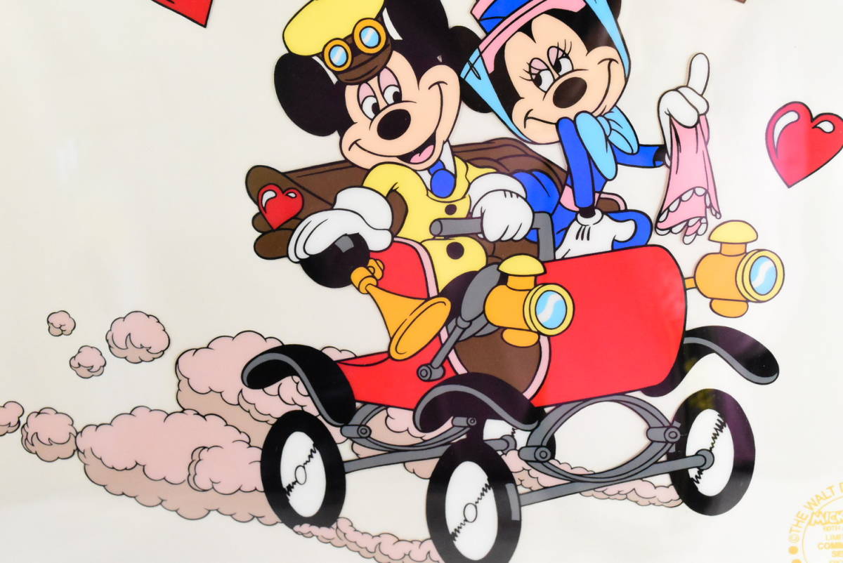 DISNEY ディズニー セル画 セリグラフミッキー&ミニー サンデードライブ DISNEY ディズニー セル画 セリグラフミッキー&ミニー サンデー