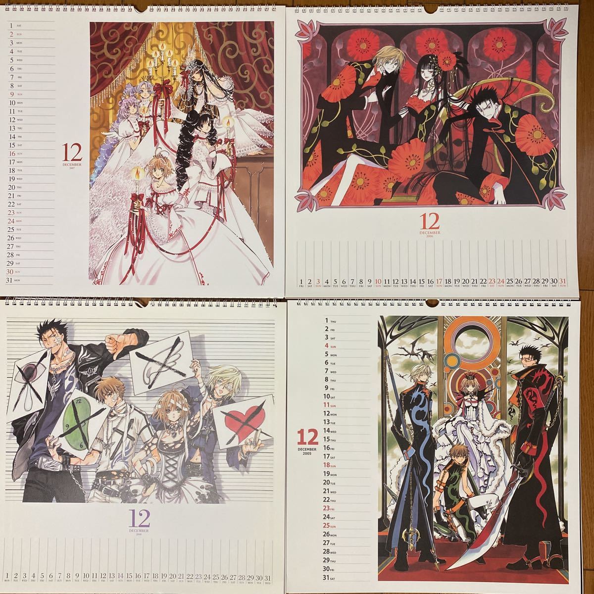 安い セール オンライン CLAMPカレンダー ツバサ ホリック xxxHOLiC