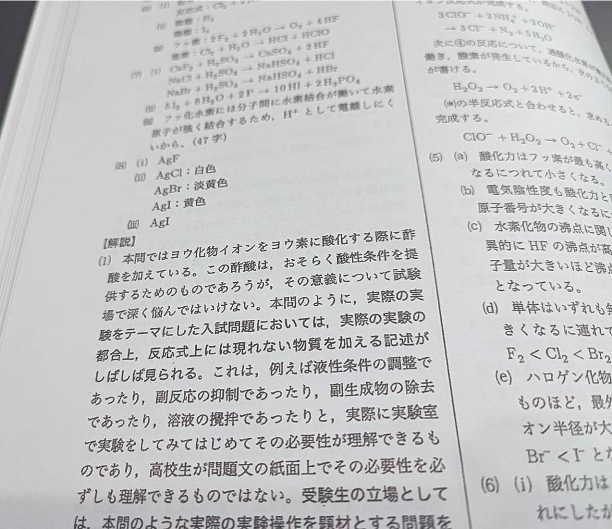 鉄緑会 高3化学発展講座 発展例題解説集 19年度現行対応 河合塾 駿台 