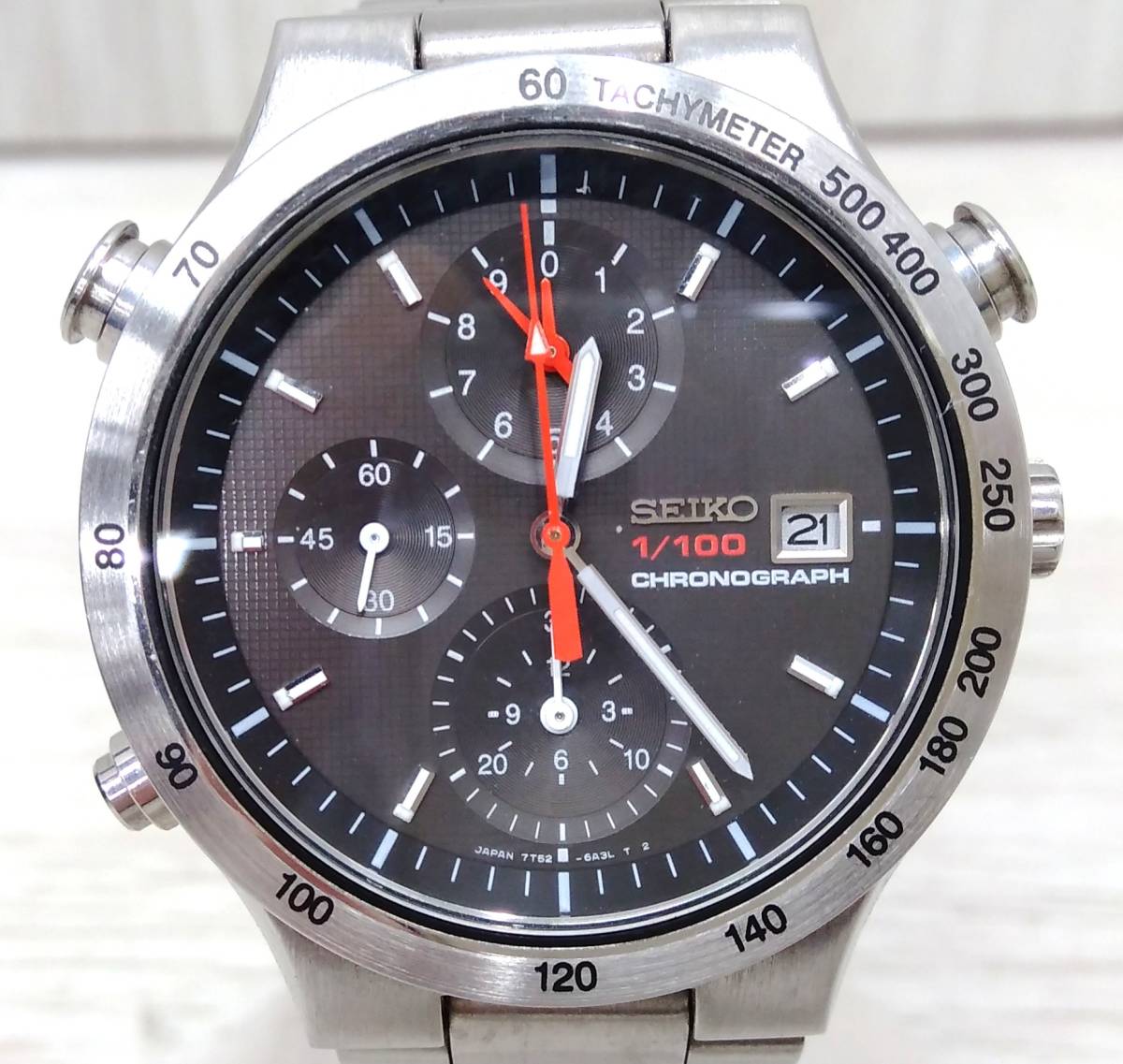 7T52-6A30 SEIKO クロノグラフ セイコー スピードマスター 1⁄100 