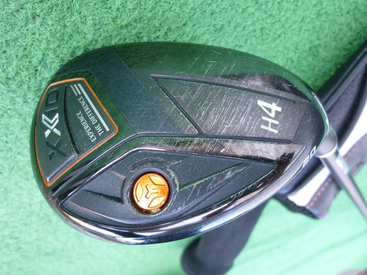 ゼクシオ エックス H4 S ハイブリッド Miyazaki AX-1 カバー付 ゼクシオ エックス XXIO X H4 AX-1 Miyazaki Sシャフト ゼクシオ XXIO
