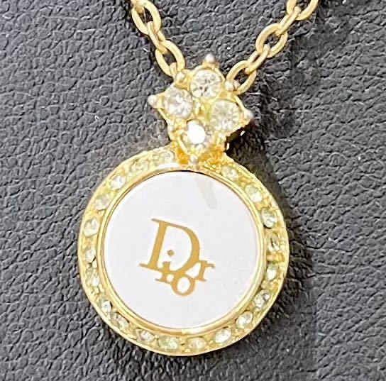 1円〜 Christian Dior ロゴ ネックレス