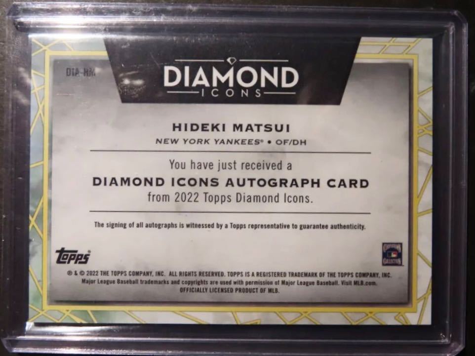 松井秀喜選手☆直筆サイン入り25枚限定☆ON CARD AUTO 2022 TOPPS 