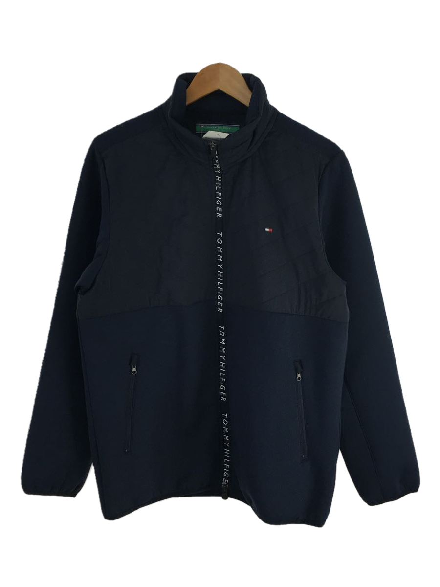 TOMMY HILFIGER◆TOMMY HILFIGER/GOLF/ジップアップジャケット/ブルゾン/LL/ポリエステル/ネイビー/